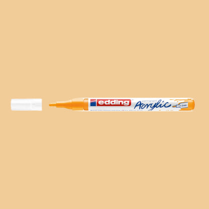 Edding 5300 Acrylmarker
sonnengelb 906 , Rundspitze 1-2 mm