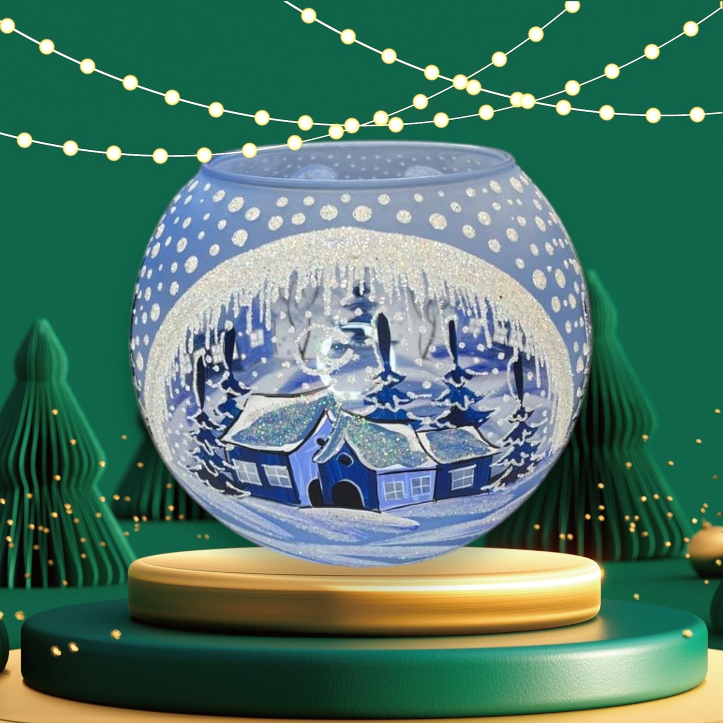 Goleo Teelichtlampe - Winterabend