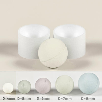 Goleo Handformen für Badebomben – Rund, 5 Größen (Ø 4–8cm)