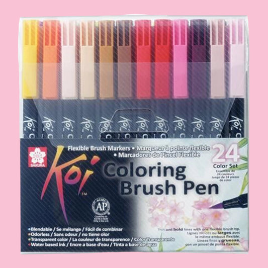 Sakura Koi Coloring Brush Pen Set, 24 Farben