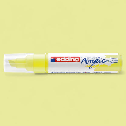 Edding 5000 Acrylmarker   neongelb 065 , Keilspitze 5-10 mm