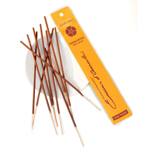 Maroma - Sandalwood Incense Sticks - 100% Natural 🌿✨