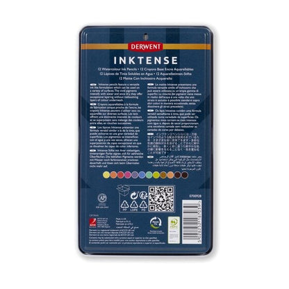 Derwent Inktense Aquarelltintenstifte – 12 Stück Set