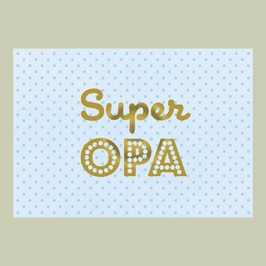 Postkarte.  Super Opa