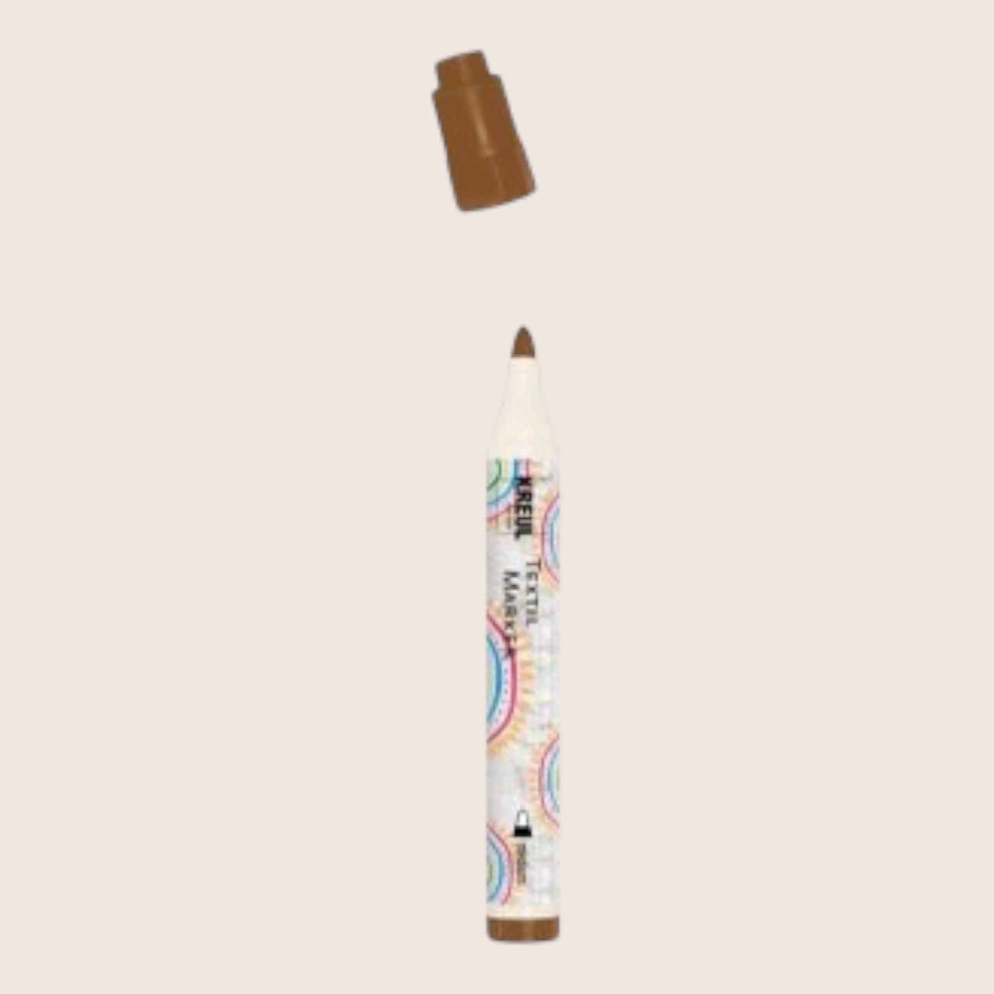 Kreul Textil Marker Medium, Braun , 2-4 mm