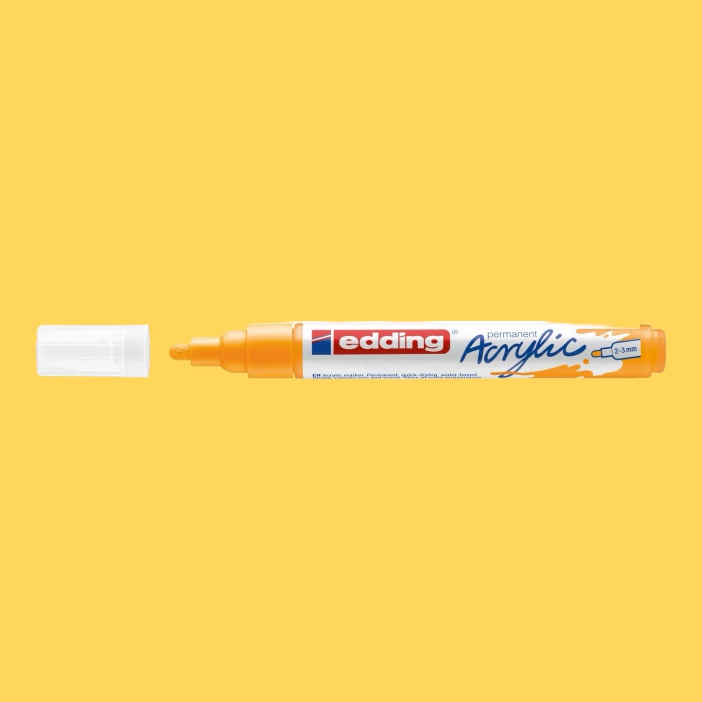 Edding 5100 Acrylmarker sonnengelb 906 , Rundspitze 2-3 mm