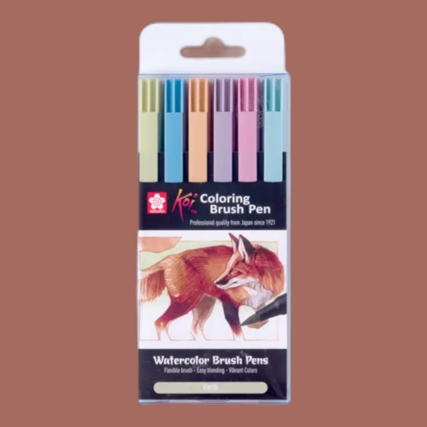 Sakura Koi Watercolor Brush Pen Set „Earth“