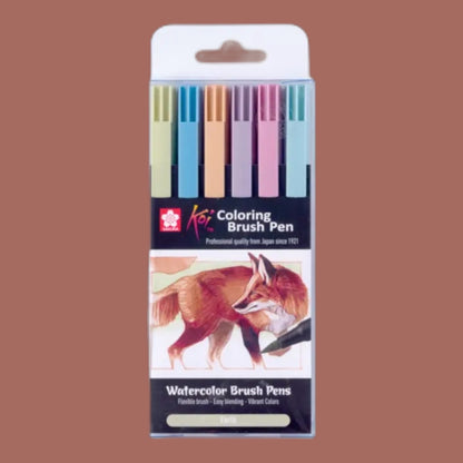 Sakura Koi Watercolor Brush Pen Set „Earth“