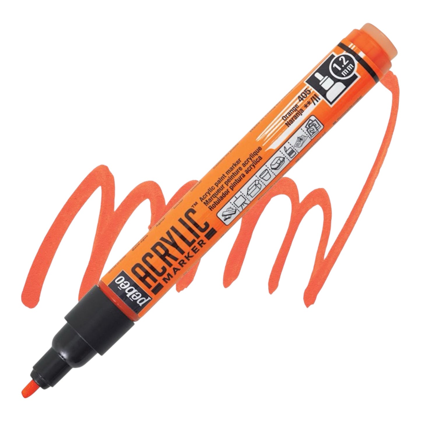 Pébéo Acrylic Marker – Orange 05, 1.2 mm