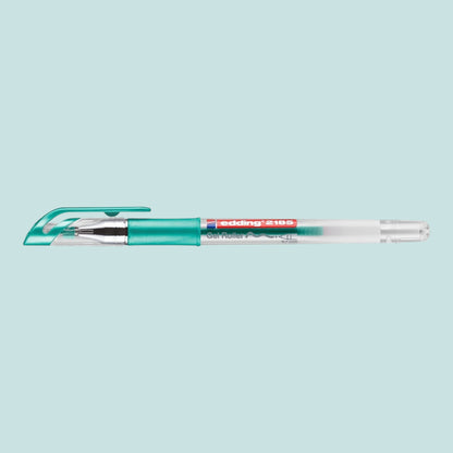 Edding 2185 Gelroller – Grün Metallic, Rollerspitze 0,7 mm