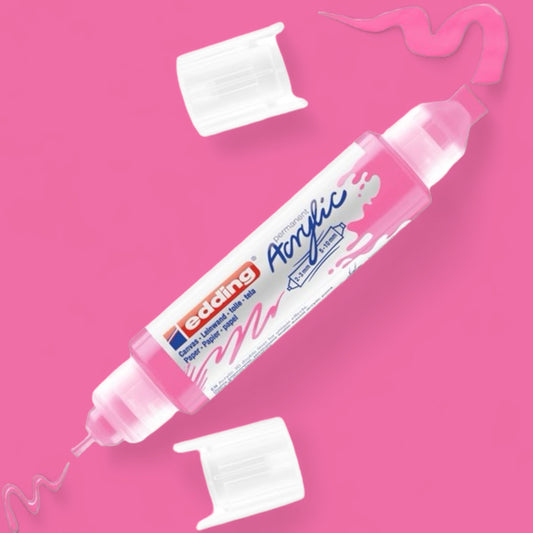 Edding 5400 Acryl 3D Double Liner neonpink 069 , Tubenspitze 2-3 mm . 5-10 mm
