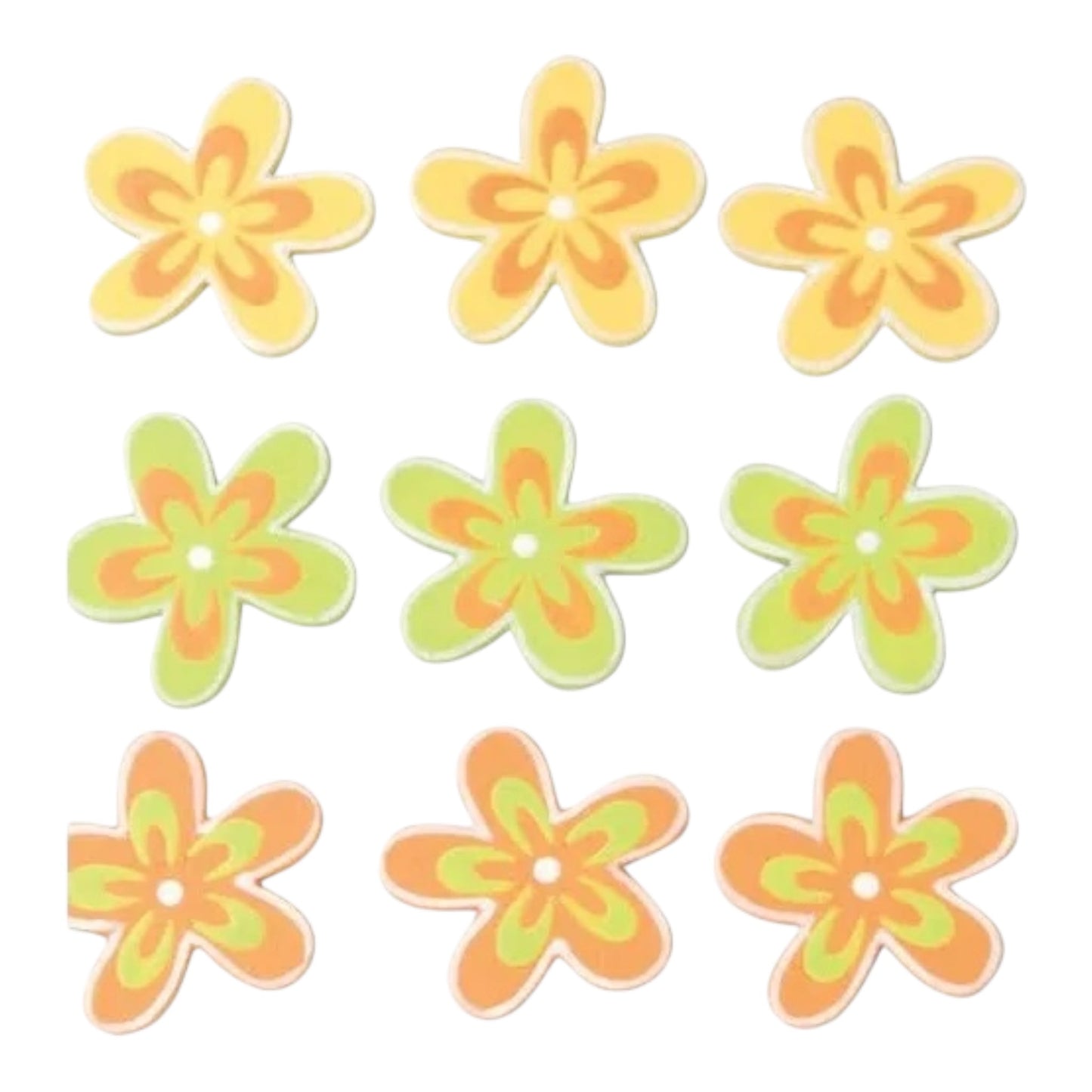 Glorex Streuteile Blumen, 9 Stück