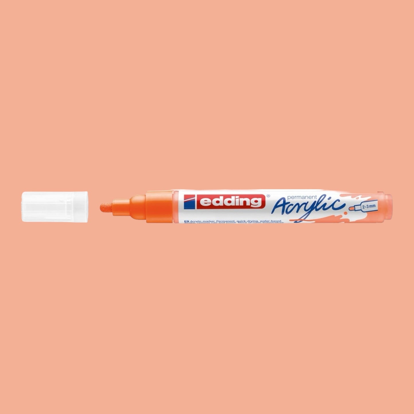 Edding 5100 Acrylmarker Neonorange 066 , Rundspitze 2-3 mm
