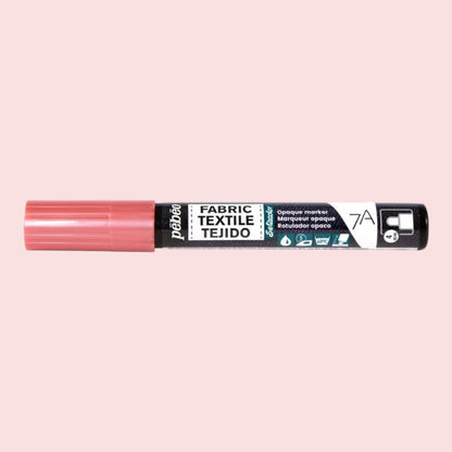 Pébéo Textil 7A Marker Opak – 4 mm Rundspitze , Kupferrosa