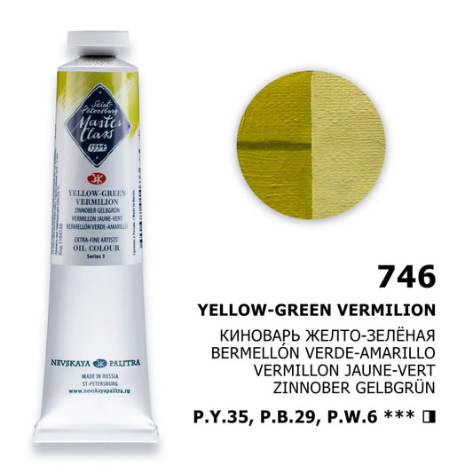 Nevskaya Palitra Master Class Ölfarbe Zinnober Gelbgrün 746 (46ml)