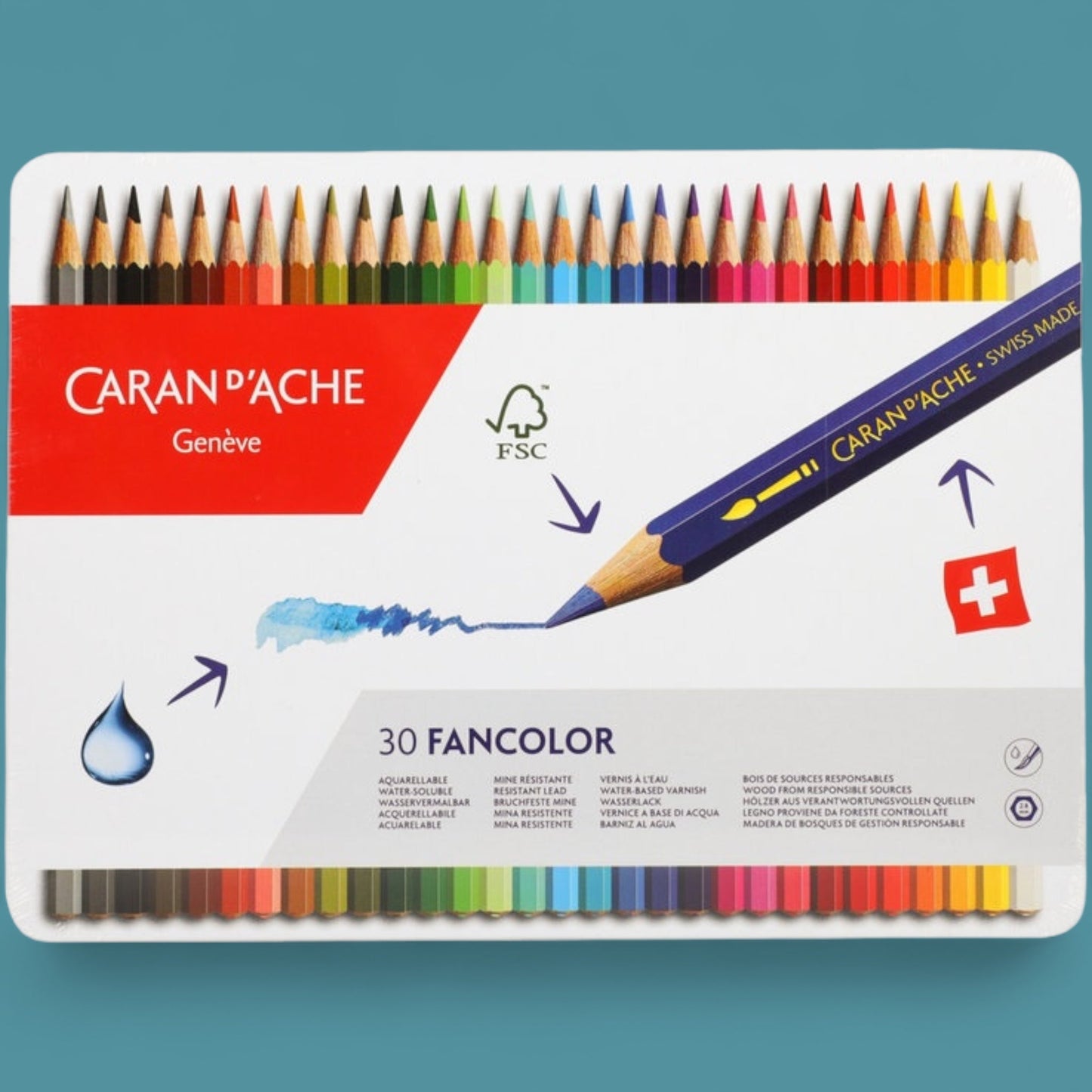 Caran d'Ache Fancolor Aquarellstifte 30er