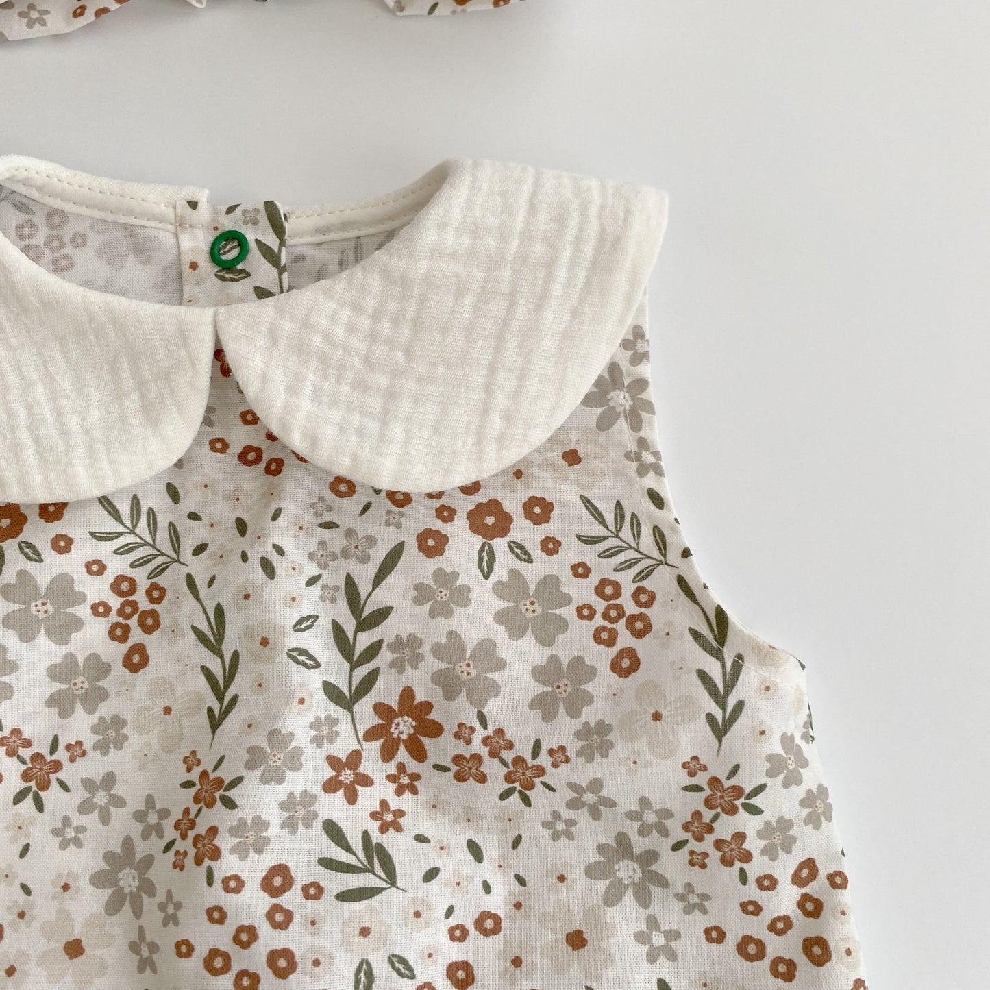 Cotton Body with Floral Print and headband