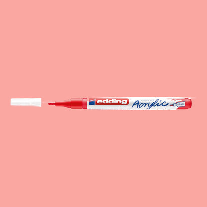 Edding 5300 Acrylmarker verkehrsrot 902 , Rundspitze 1-2 mm