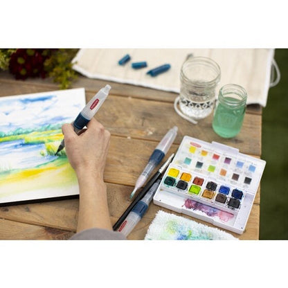 Derwent Inktense 12 Paint Pan Travel Set #1 Aquarell