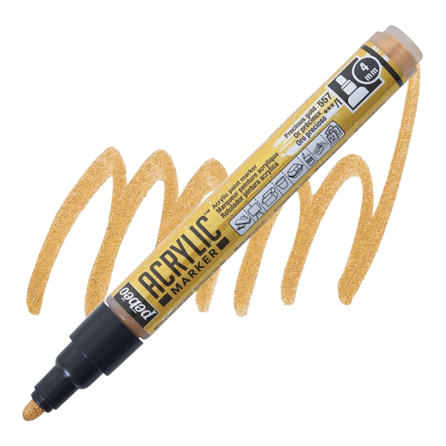 Pébéo Acrylic Marker – Precious Gold 57