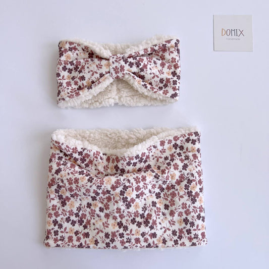 Handmade Baby Headband – Floral Fleece Ear Warmer