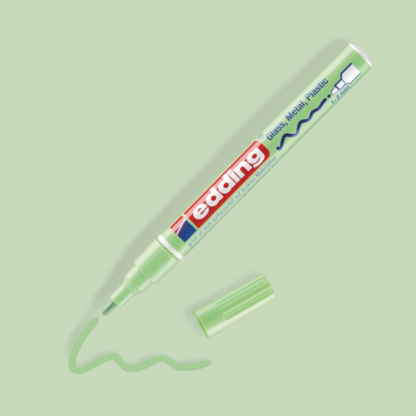 Edding 751 Glanzlack-Marker pastellgrün, 1-2 mm