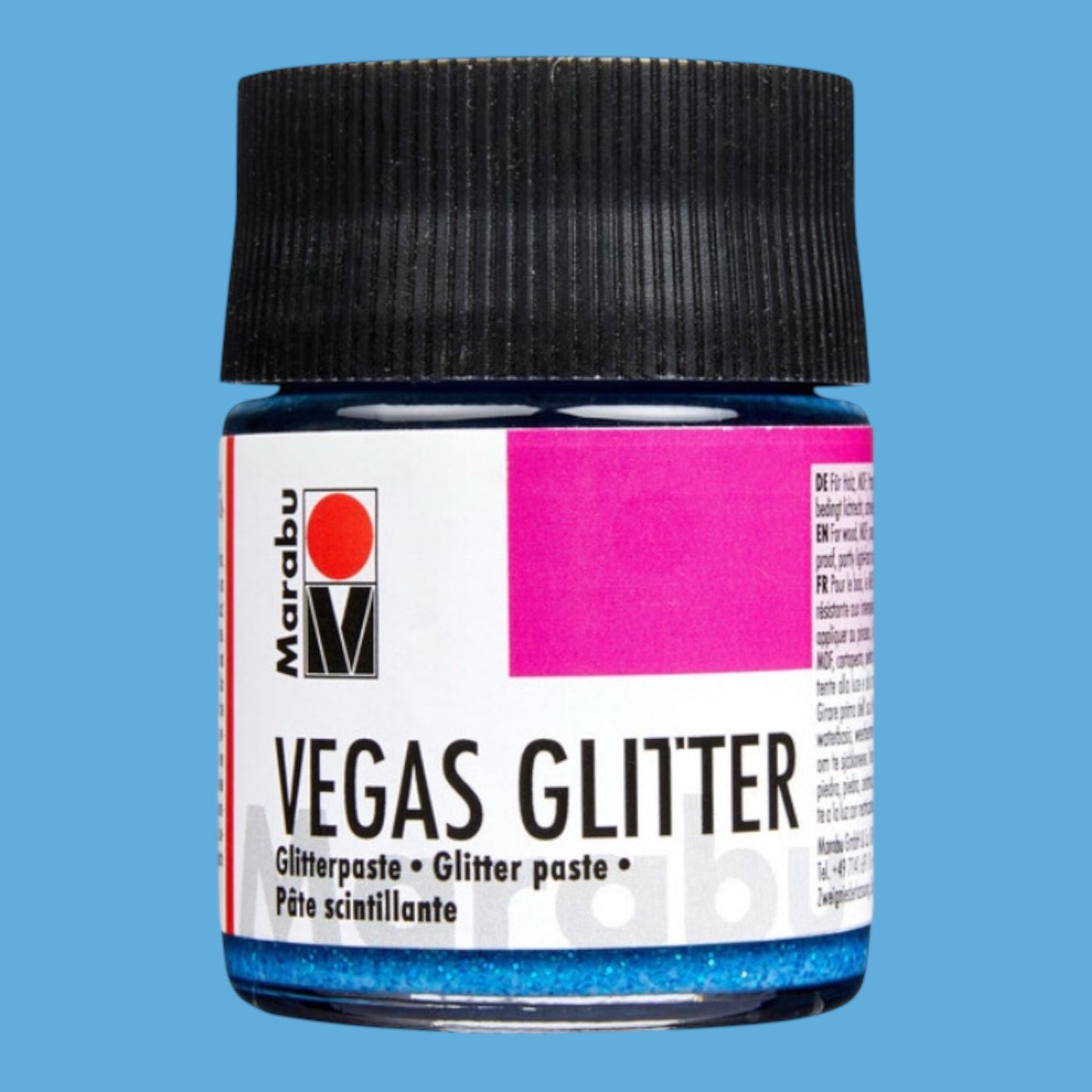 Marabu Glitterpaste, Vegas Glitter Aquablau 598