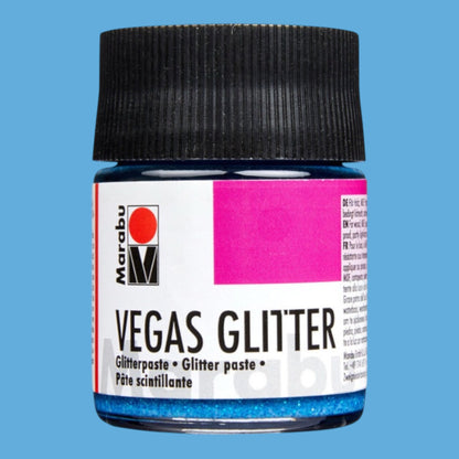 Marabu Glitterpaste, Vegas Glitter Aquablau 598