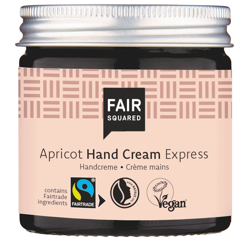 FAIR SQUARED - Apricot Hand Cream Express - Vegan & Fairtrade 🌿✨