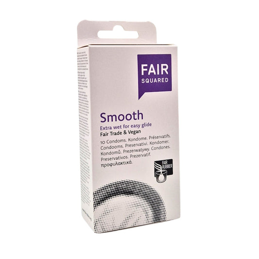 FAIR SQUARED - Smooth Condoms - Extra Wet & Vegan 🌿💧