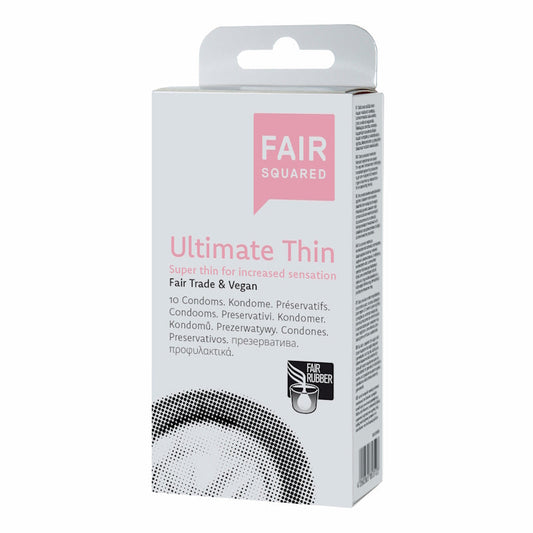 FAIR SQUARED - Ultimate Thin Condoms - Ultra-thin and Vegan 🌿💖