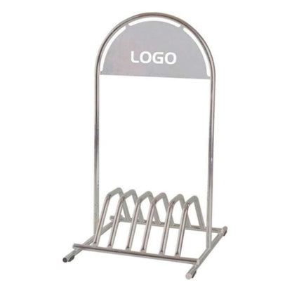 Stahlrohr Fahrradständer, Kundenstopper mit Fahrradständer