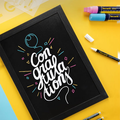 Securit® Kreidemarker, 7-15mm, 4er-Set, Farbig