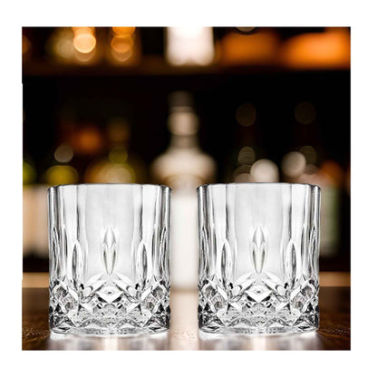 G19-6er Set Whiskygläser 350 ml – Kristall Design „Timeless Retro“ Cocktailgläser