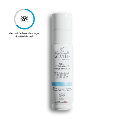 Gel après-rasage à la bave d'escargot bio - hydratant & apaisant - 50ml -  Mademoiselle Agathe