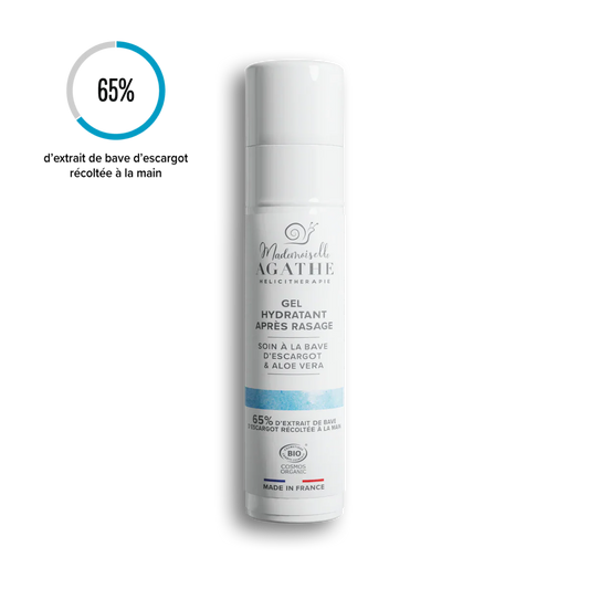 Gel après-rasage à la bave d'escargot bio - hydratant & apaisant - 50ml -  Mademoiselle Agathe