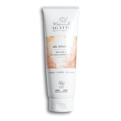 Gel douche à la bave d'escargot bio - pour toute la famille - Mademoiselle Agathe