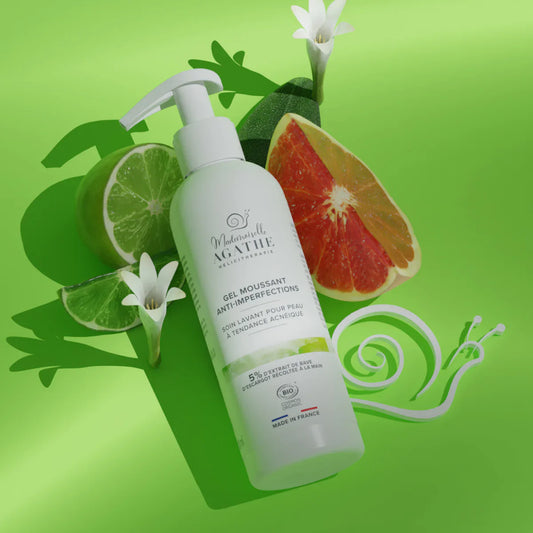 Gel moussant à la bave d'escargot bio - lavant & purifiant - Mademoiselle Agathe