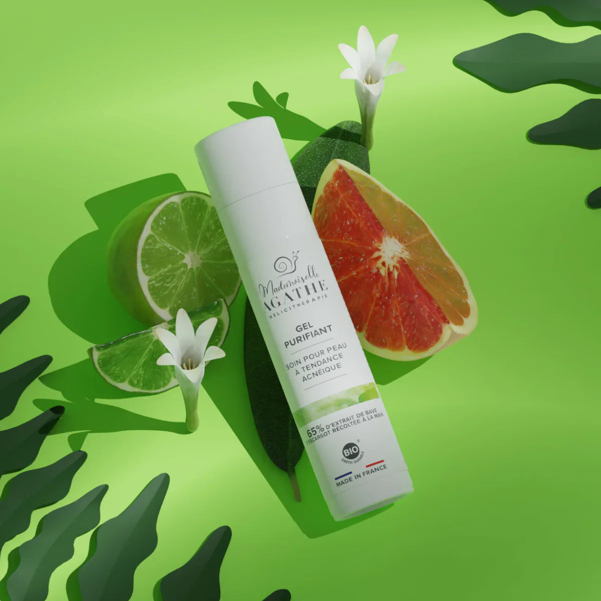 Gel purifiant à bave d'escargot - soin purifiant & anti-boutons - 50ml - Mademoiselle Agathe