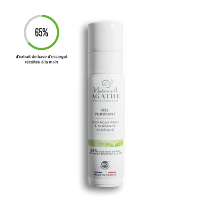 Gel purifiant à bave d'escargot - soin purifiant & anti-boutons - Mademoiselle Agathe