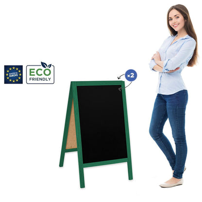 Holz Kundenstopper "ColorFrame" 90x51cm, Indoor