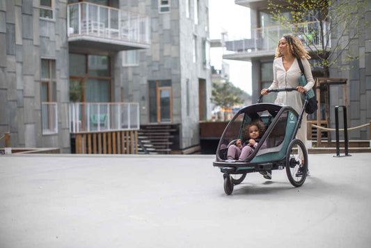 HAMAX - Cocoon Green/Black - Adventure-Ready Bike Trailer 🚴‍♂️🌟