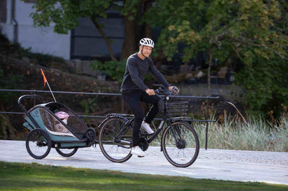 HAMAX - Cocoon Green/Black - Adventure-Ready Bike Trailer 🚴‍♂️🌟