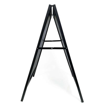 Holz Kundenstopper 105x68cm, Magnetisch, Schwarz, Outdoor