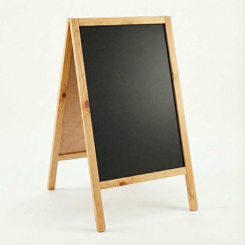 Holz Kundenstopper "ColorFrame" 90x51cm, Indoor