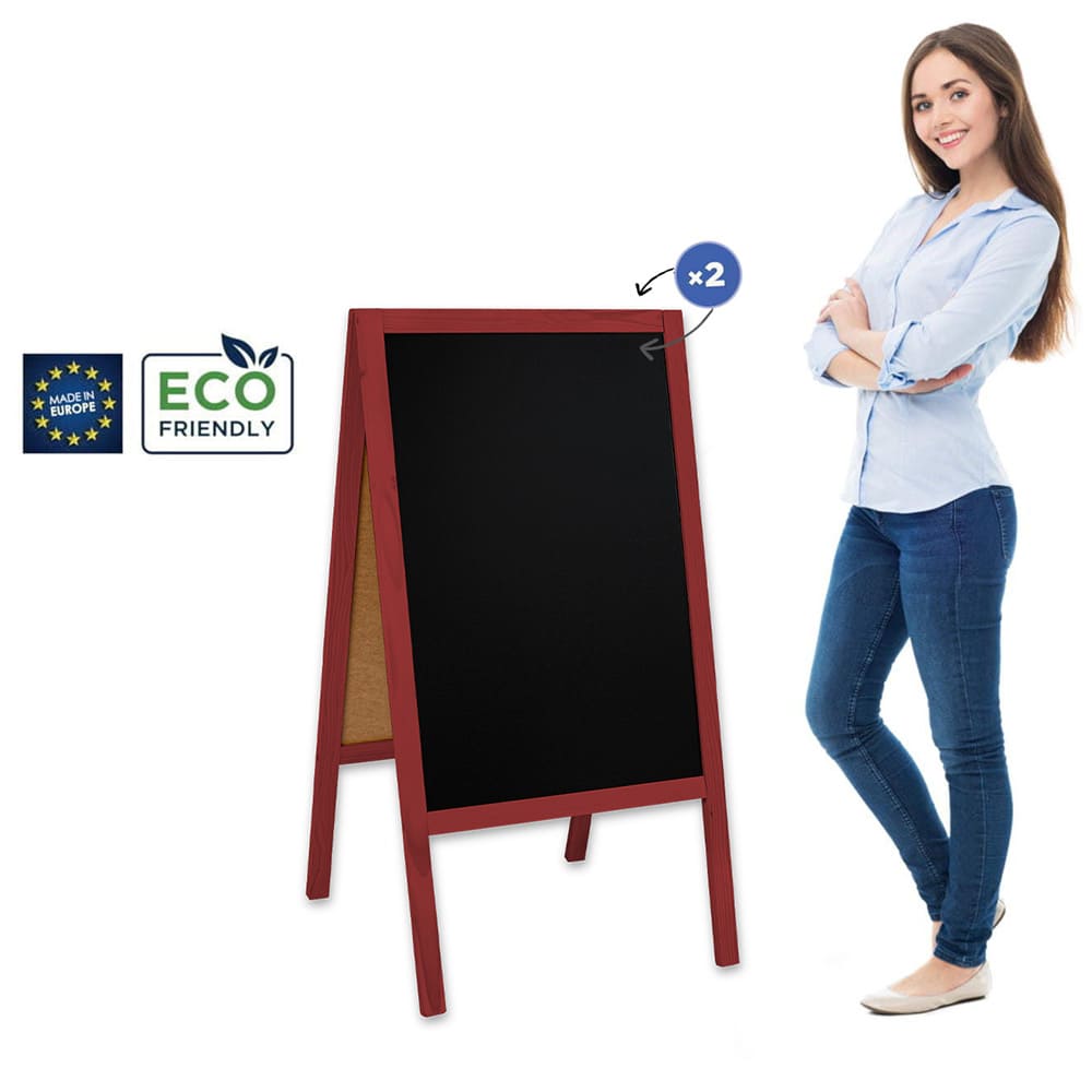 Holz Kundenstopper "ColorFrame" 118x61cm, Indoor