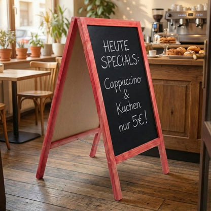 Holz Kundenstopper "ColorFrame" 90x51cm, Indoor
