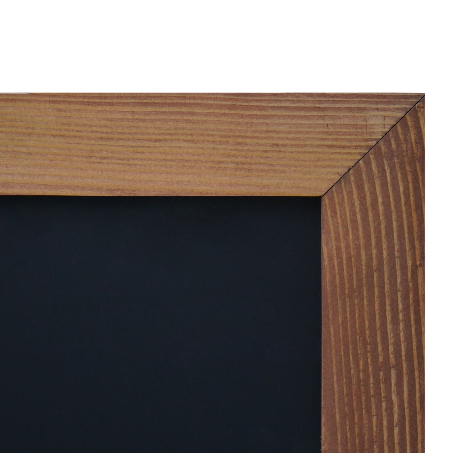 Magnetische Kreidetafel 70x50 cm mit Holzrahmen & Ablage – Braun Mahagoni
