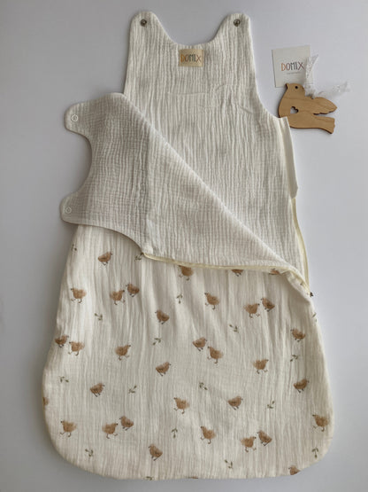 Muslin baby sleeping bag