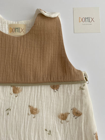 Muslin baby sleeping bag